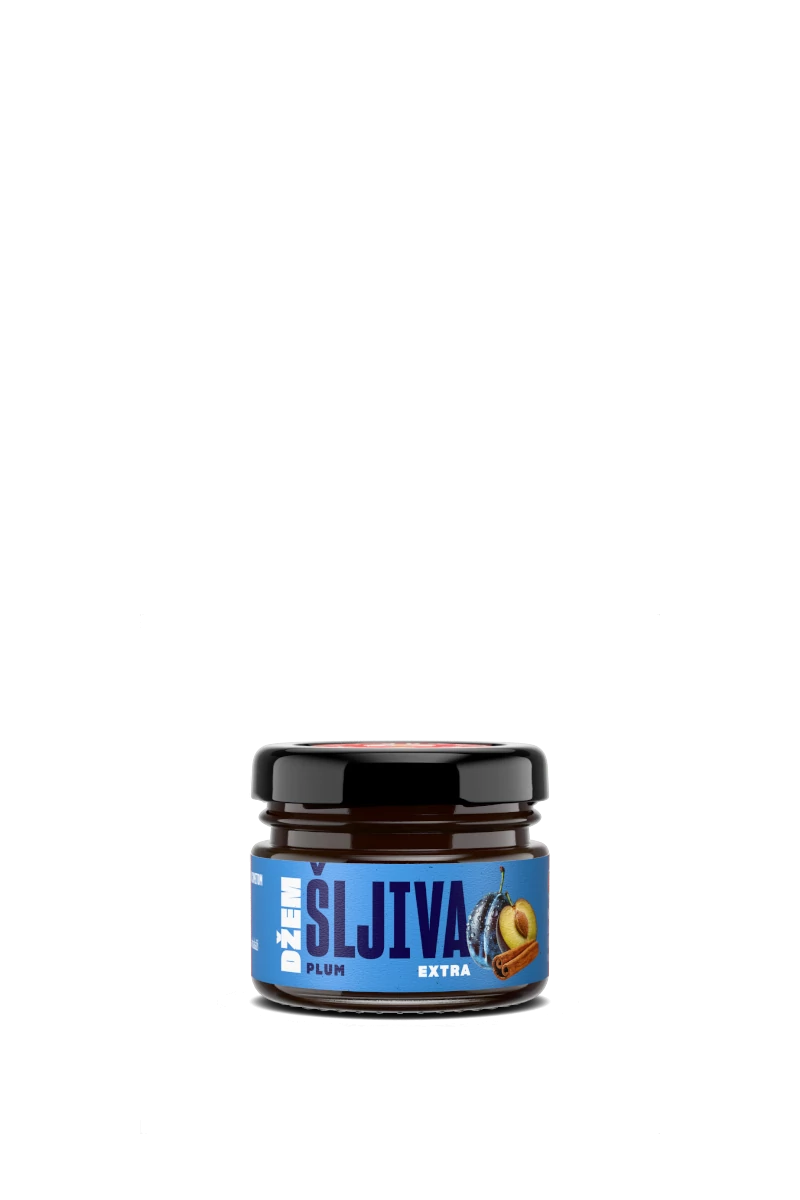 PLUM JAM WITH CINNAMON, 30 g