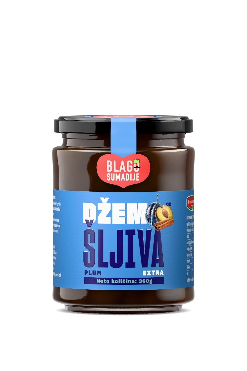 PLUM JAM WITH CINNAMON, 360 g
