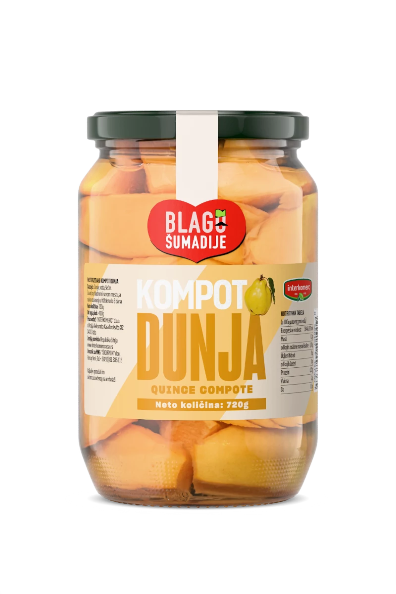 QUINCE COMPOTE, 720 g
