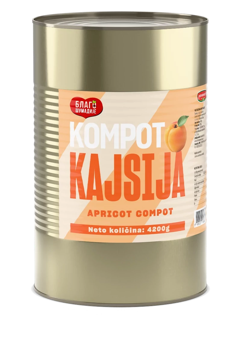 APRICOT COMPOTE, 4200 g