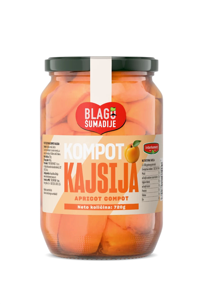 APRICOT COMPOTE, 720 g