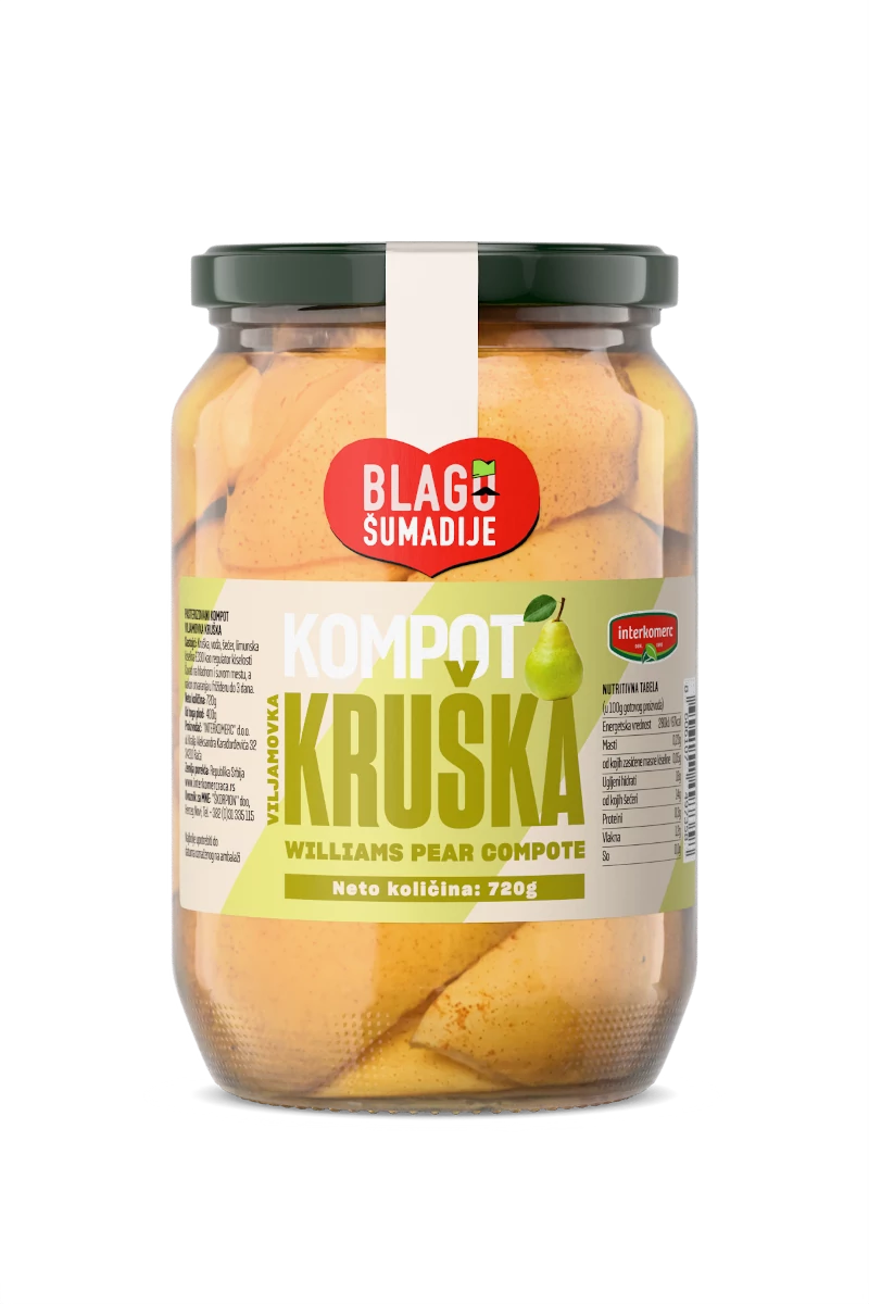 PEAR COMPOTE, 720 g