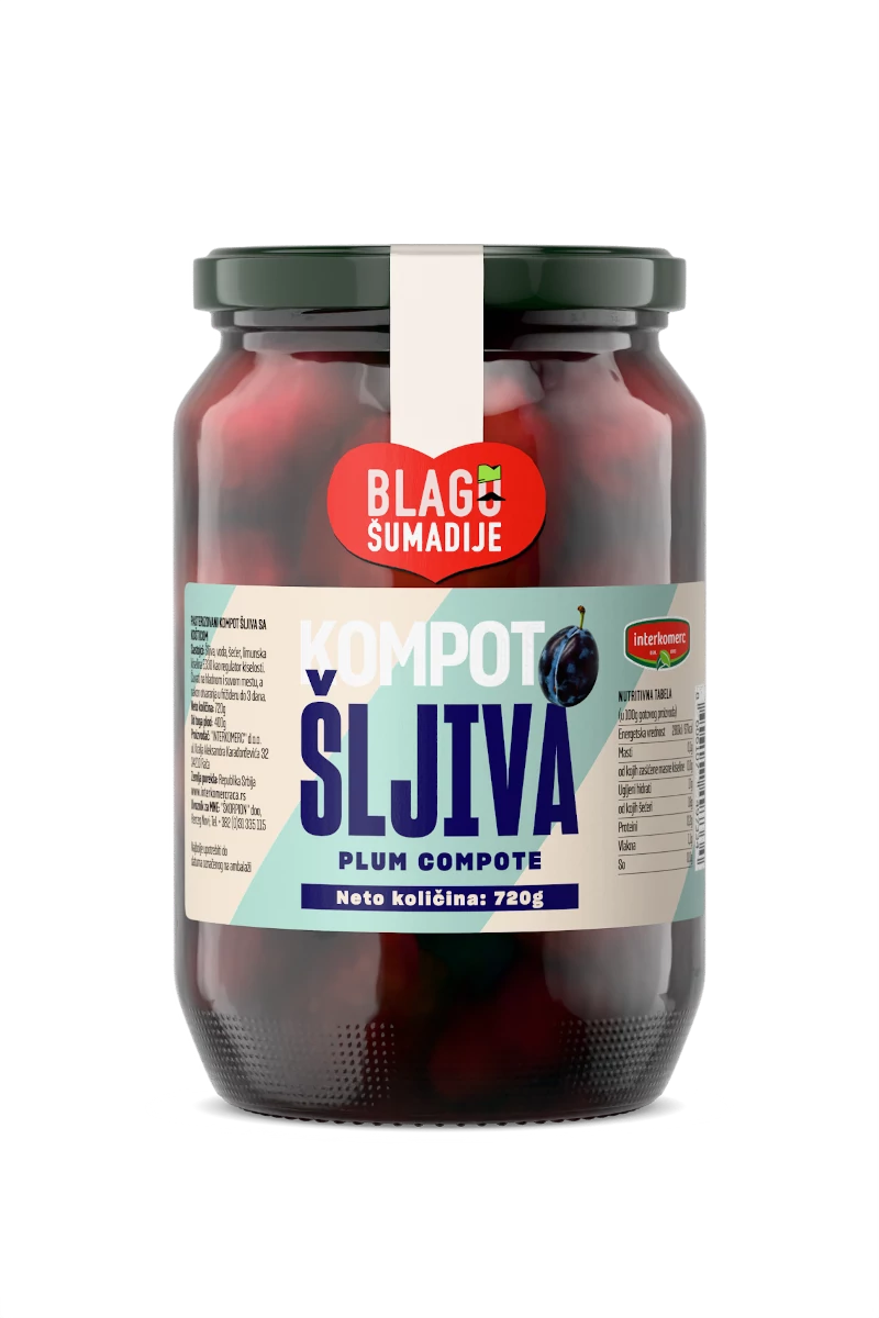 PLUM COMPOTE, 720 g
