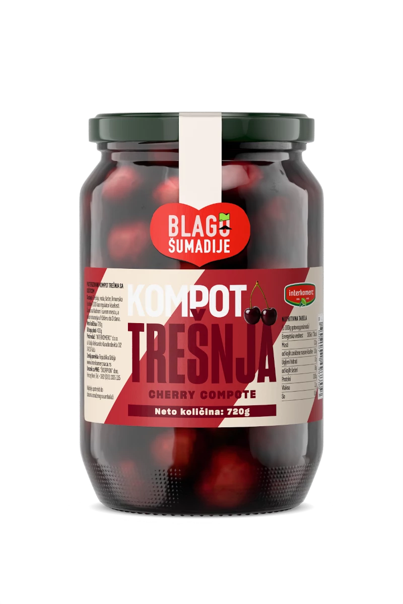 CHERRY COMPOTE, 720 g