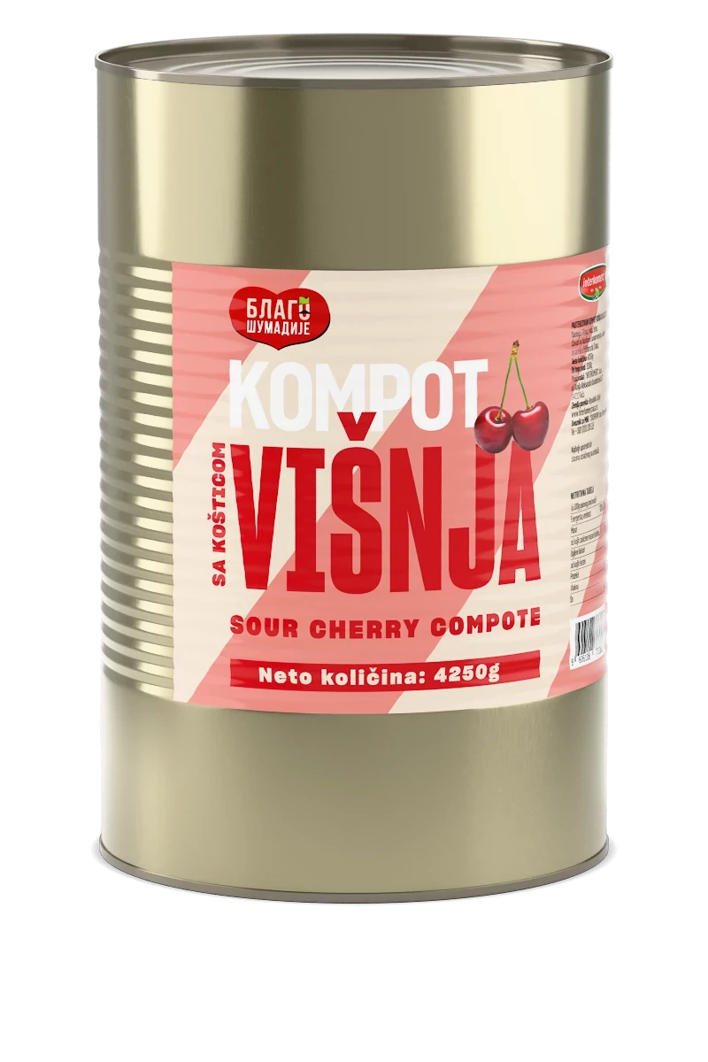SOUR CHERRY COMPOTE, 4200 g