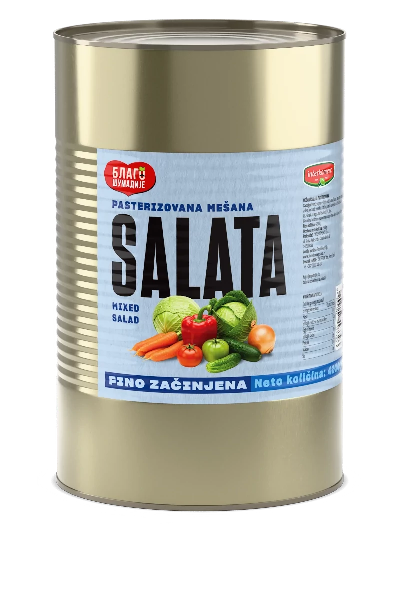 PASTEURIZED MIXED SALAD, 4200 g