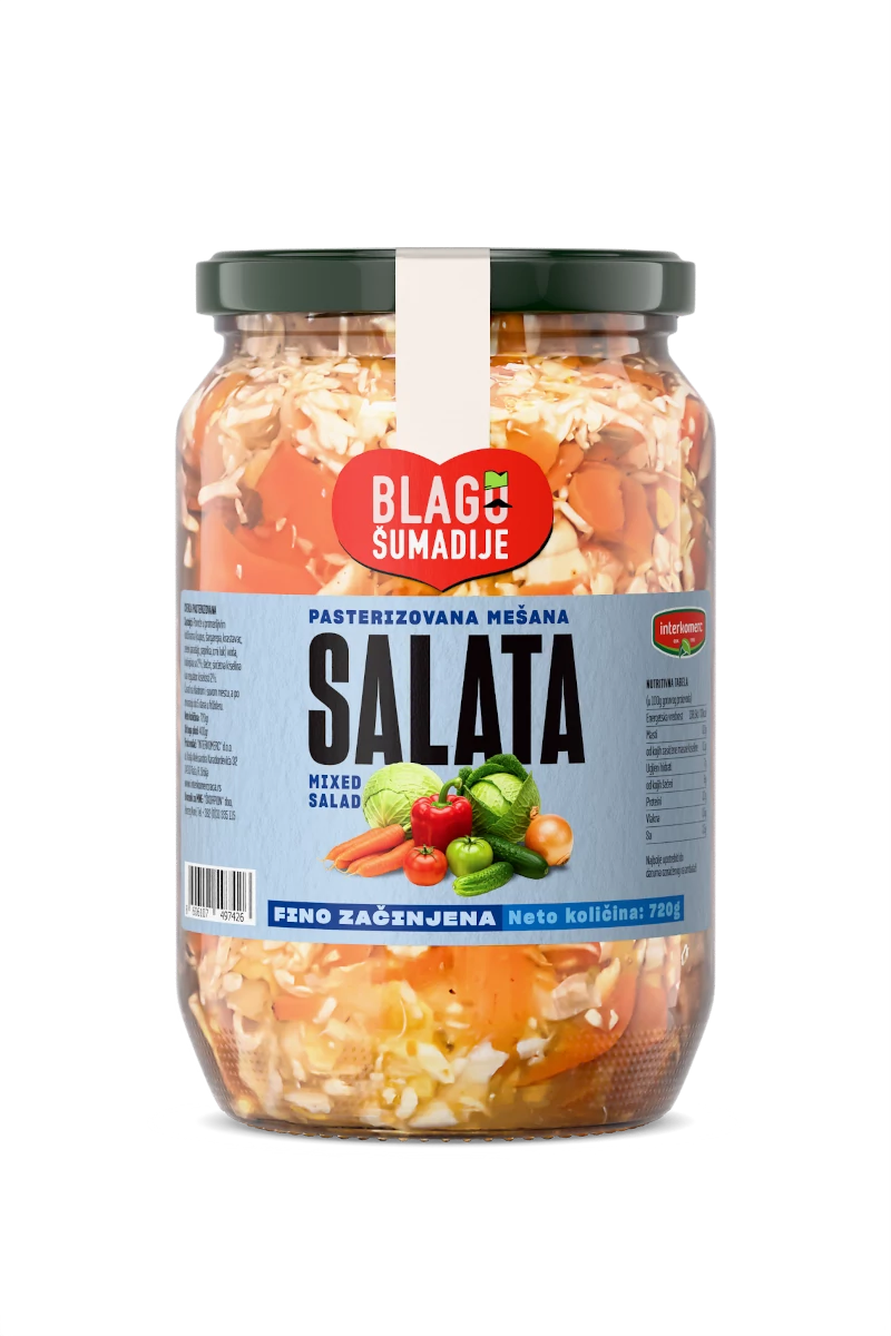 PASTEURIZED MIXED SALAD, 720 g