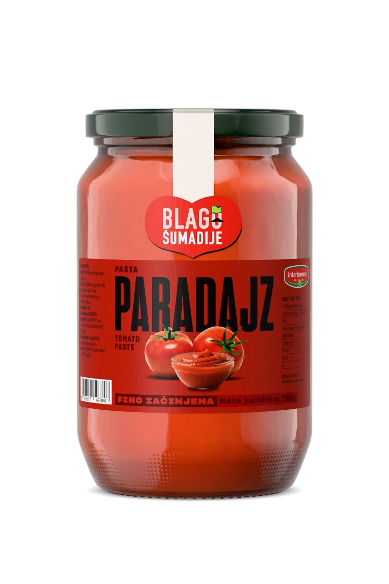 PASTEURIZED TOMATO PASTE, 720 g