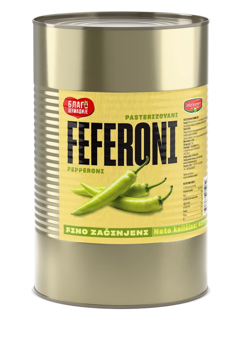 PASTEURIZED HOT PEPPERS, 4200 g