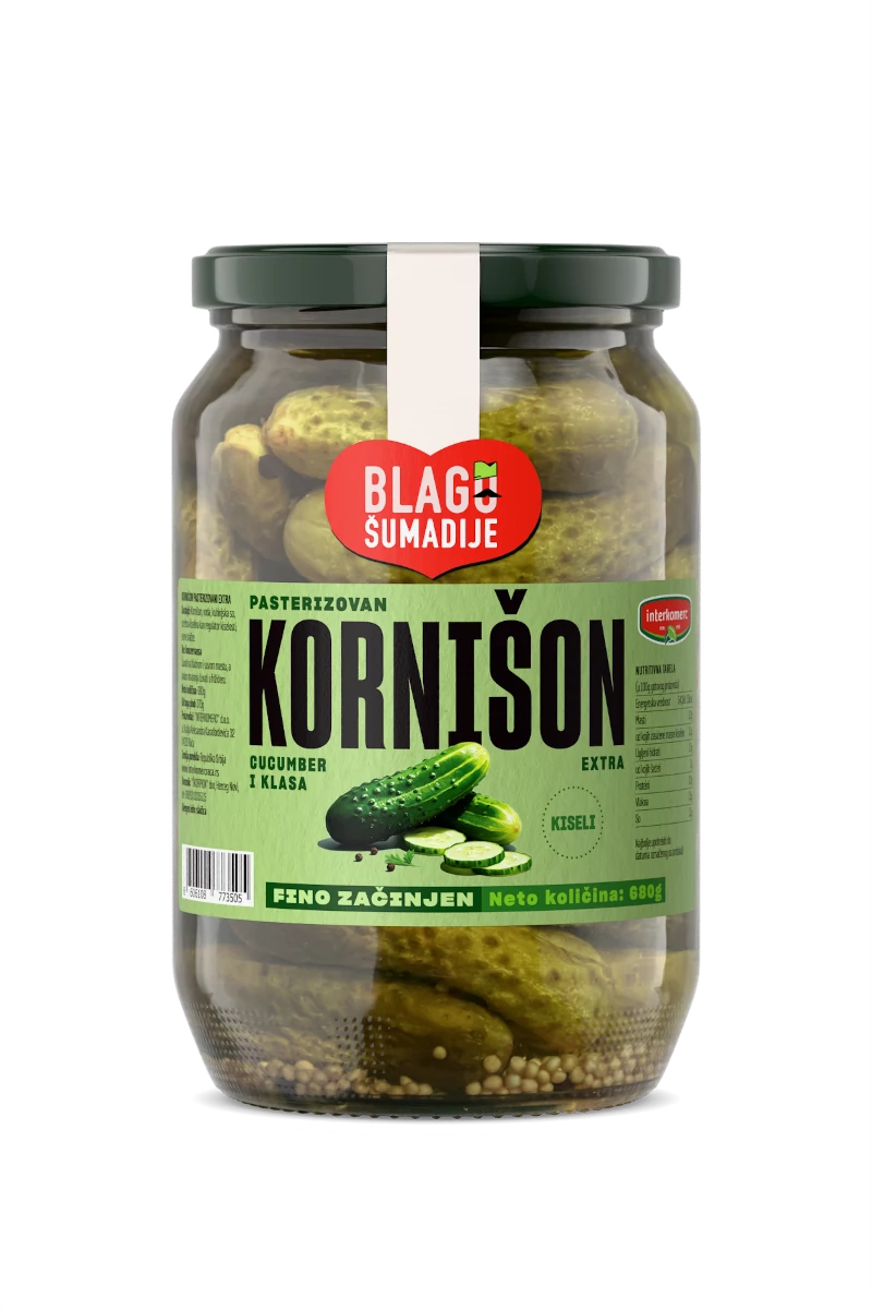 PASTEURIZED PICKLES EXTRA, 680 g