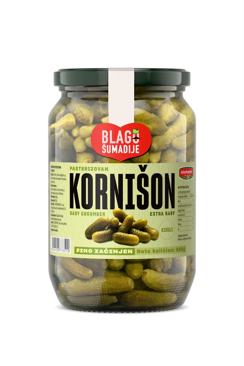 PASTEURIZED PICKLES EXTRA BABY, 680 g