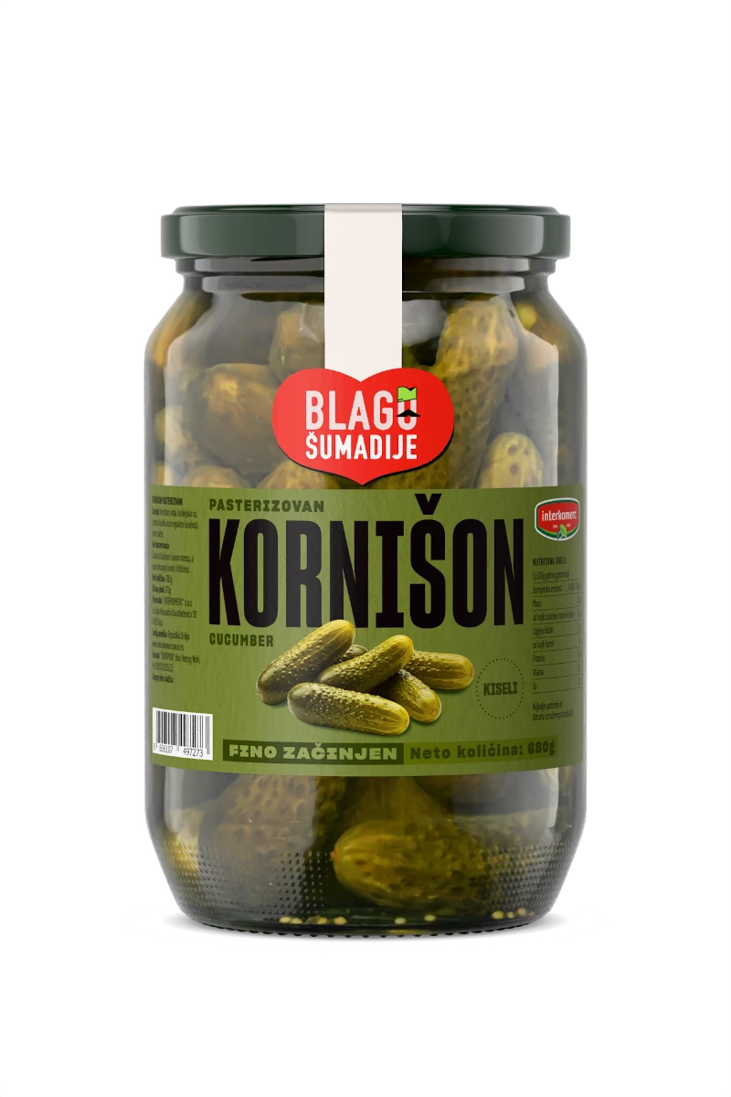 PASTEURIZED PICKLES, 680 g