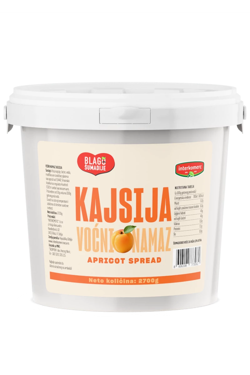 APRICOT FRUIT SPREAD, 2700 g