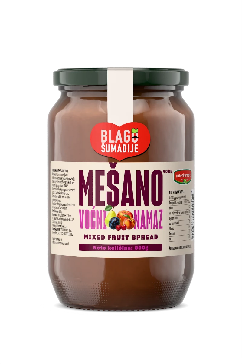 MIXED FRUIT SPREAD, 800 g