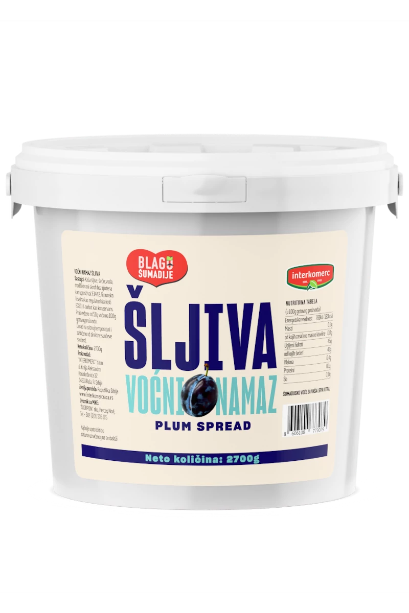 PLUM FRUIT SPREAD, 2700 g